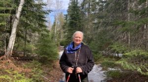 Nordic Walking Poles: Sister Gail and my Partner Phil